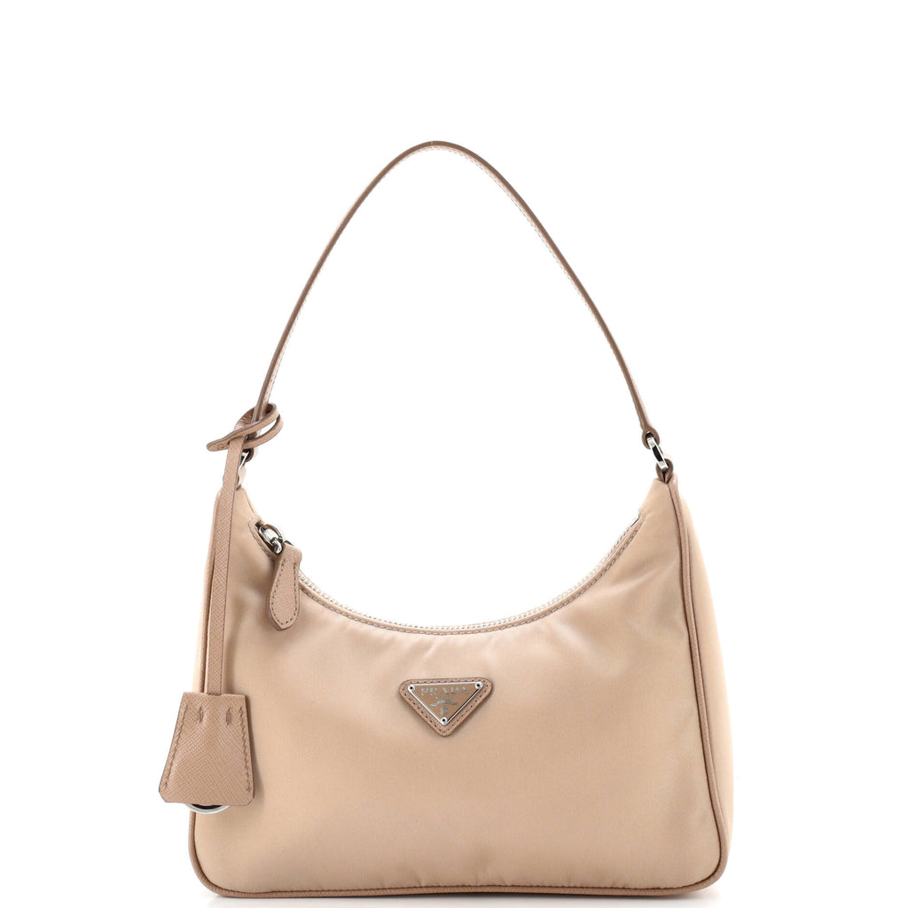 Re-Edition 2005 Hobo Tessuto with Saffiano Leather Mini