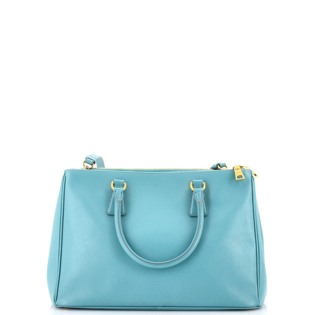 Double Zip Lux Tote Saffiano Leather Medium