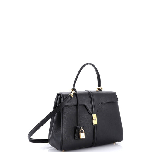16 Top Handle Bag Grained Calfskin Medium