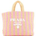 Logo Tote Raffia Large