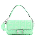 Baguette NM Bag Zucca Stitched Embossed Leather Medium