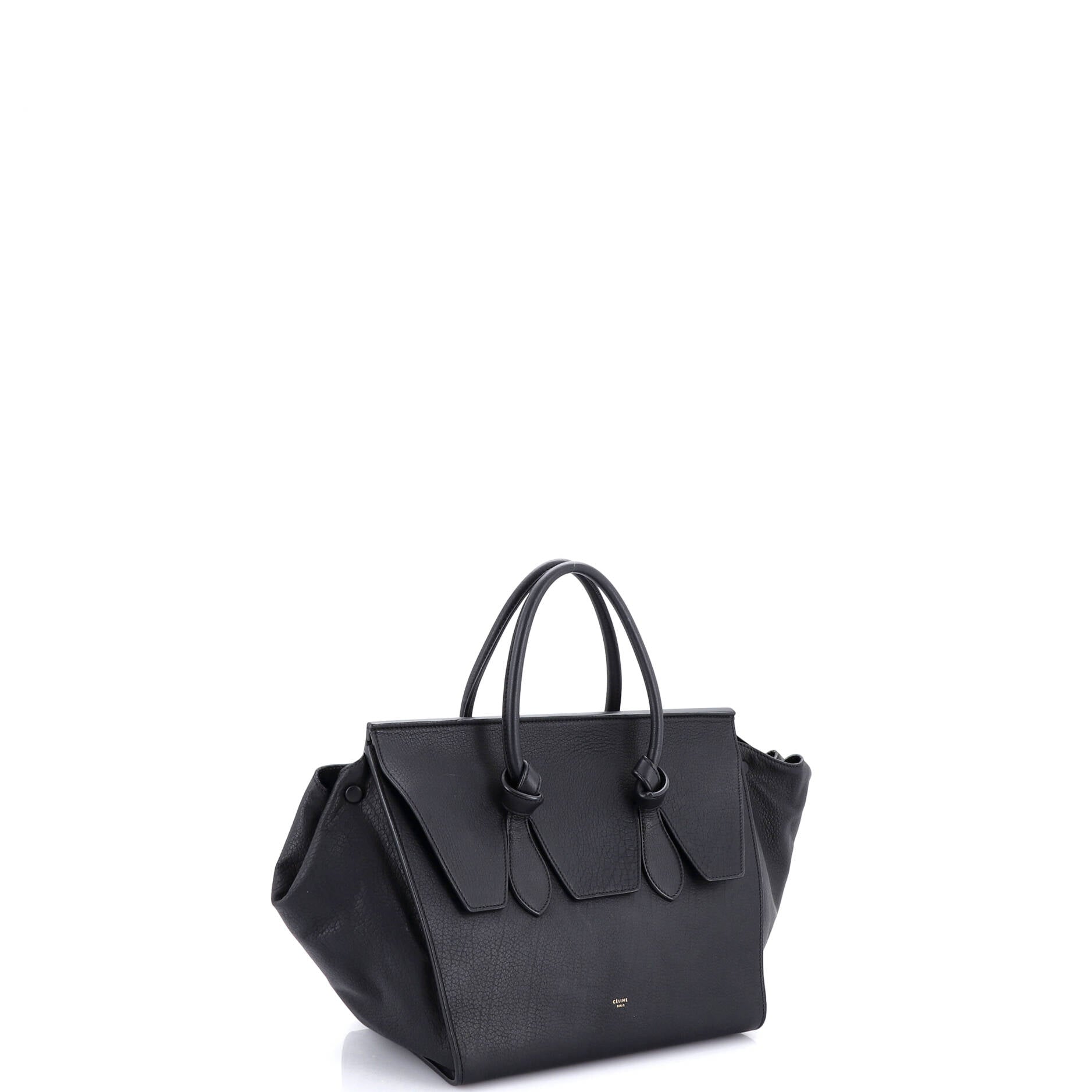 Tie Knot Tote Grainy Leather Small