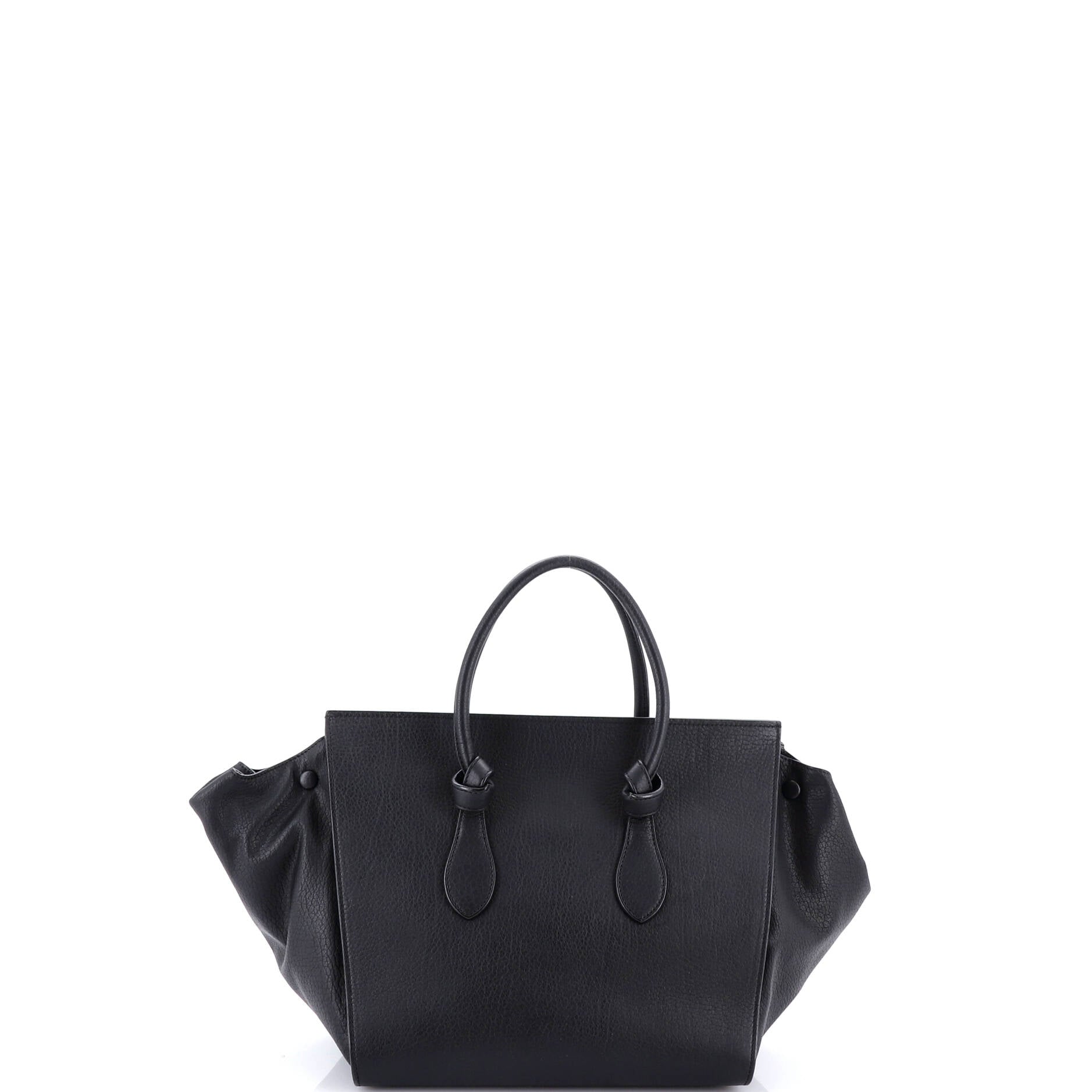 Tie Knot Tote Grainy Leather Small