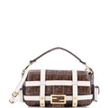 Baguette Cage Bag Zucca Coated Canvas and Leather Medium