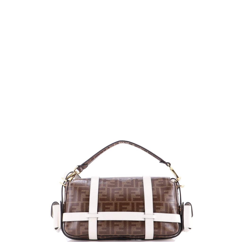 Baguette Cage Bag Zucca Coated Canvas and Leather Medium