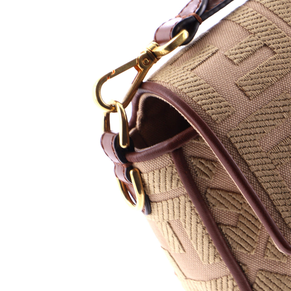 Baguette NM Bag Zucca Embroidered Canvas Medium