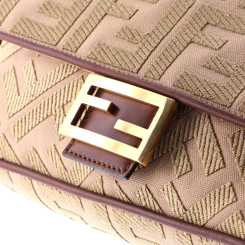 Baguette NM Bag Zucca Embroidered Canvas Medium