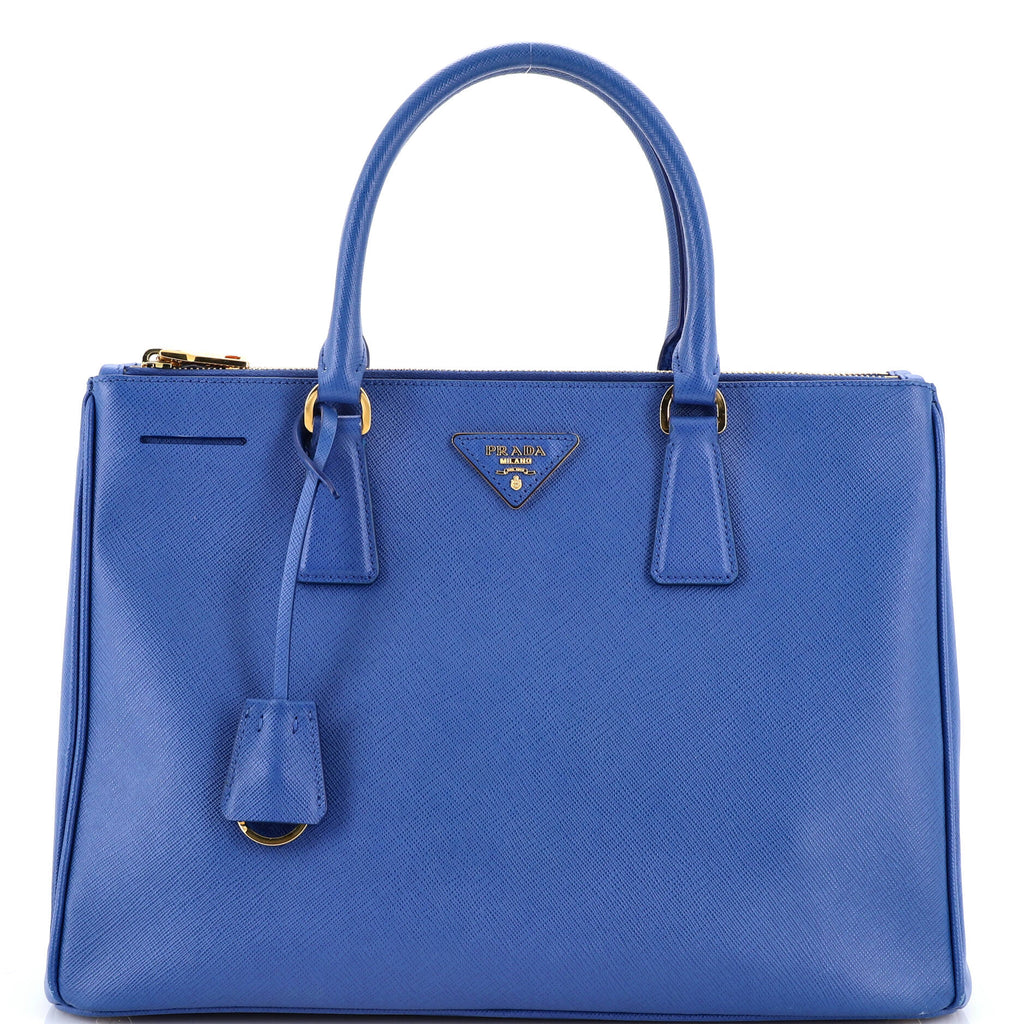 Double Zip Lux Tote Saffiano Leather Medium