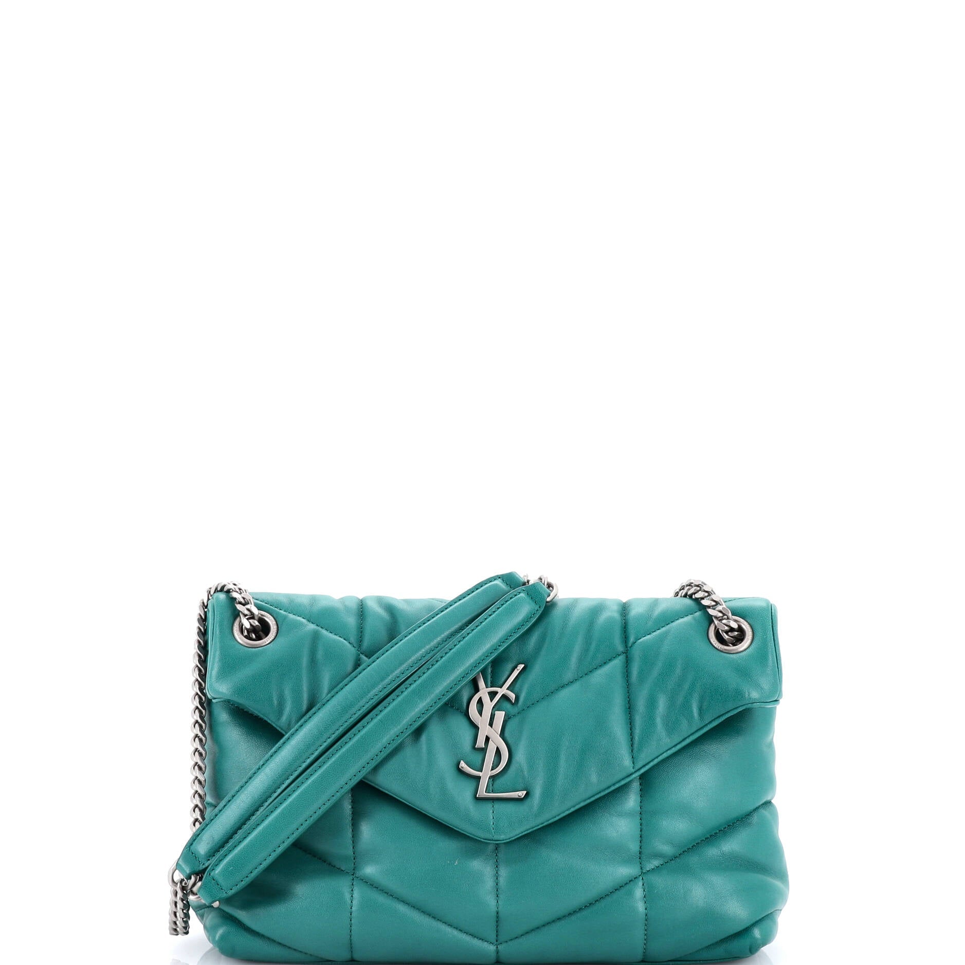Loulou Puffer Shoulder Bag Quilted Leather Small