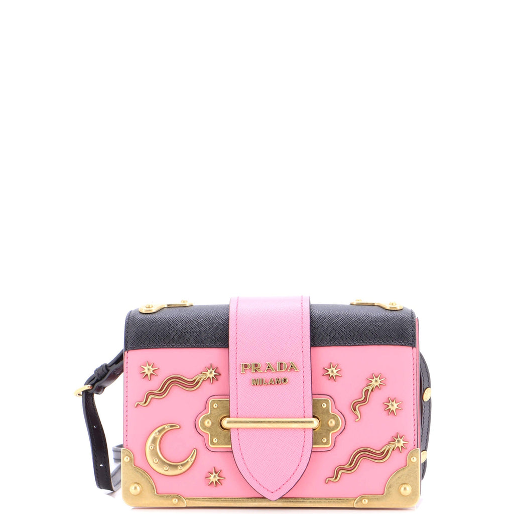 Cahier Crossbody Bag Embellished Leather Small