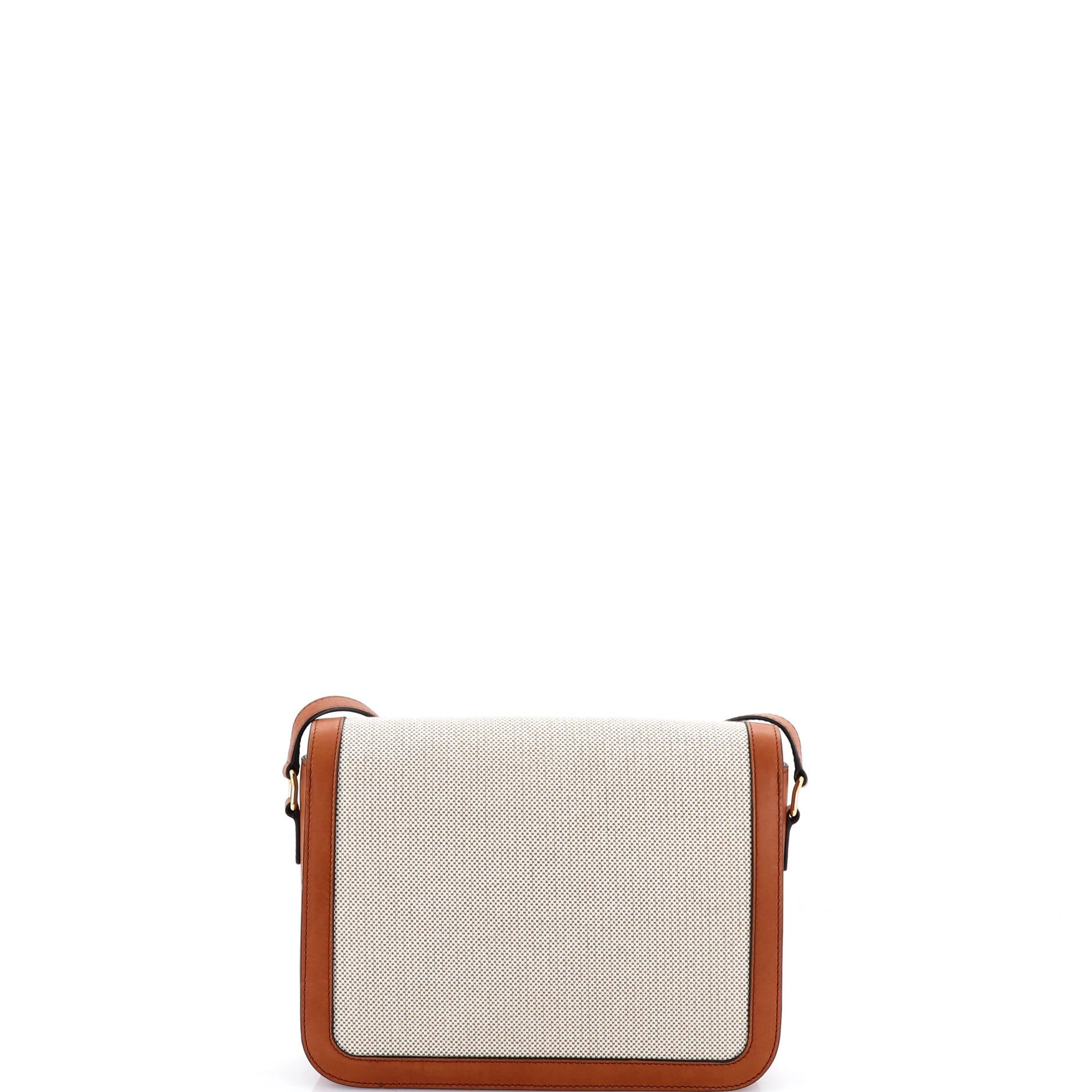 Triomphe Shoulder Bag Canvas with Leather Medium
