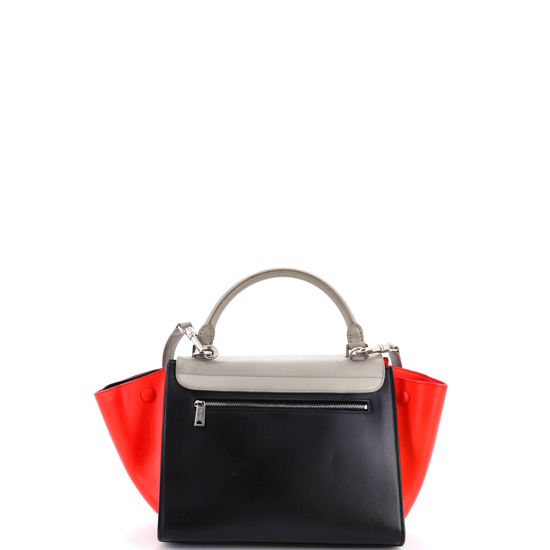 Tricolor Trapeze Bag Leather Small