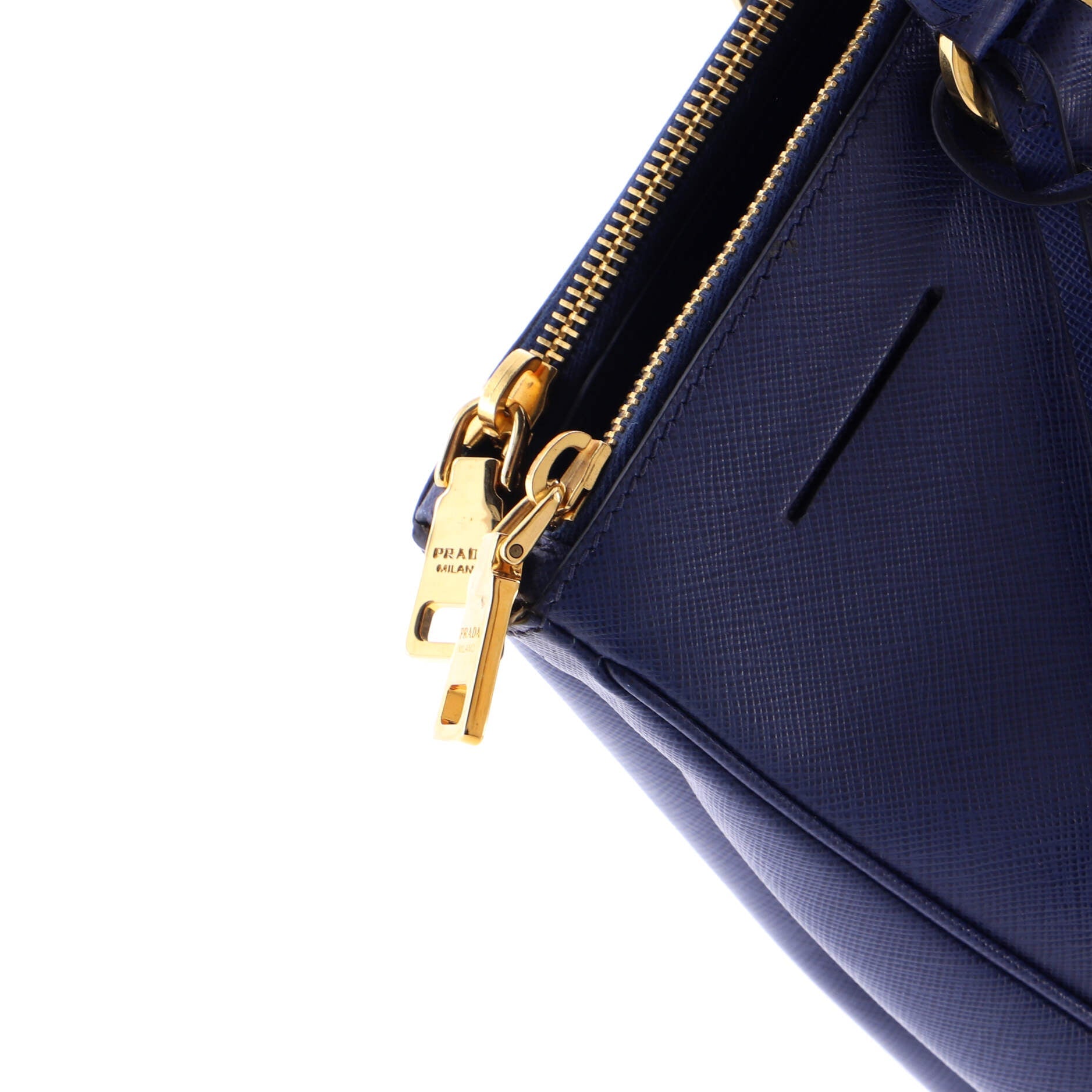 Double Zip Lux Tote Saffiano Leather Large