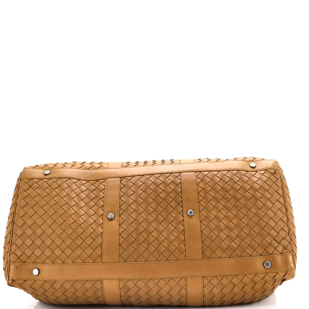 Classic Duffle Bag Intrecciato Leather Large