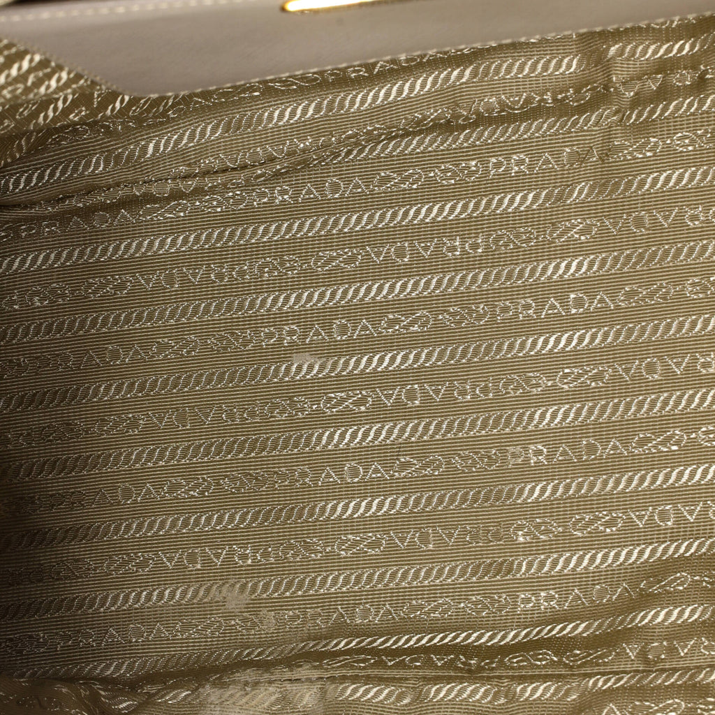 Double Zip Lux Tote Saffiano Leather Large