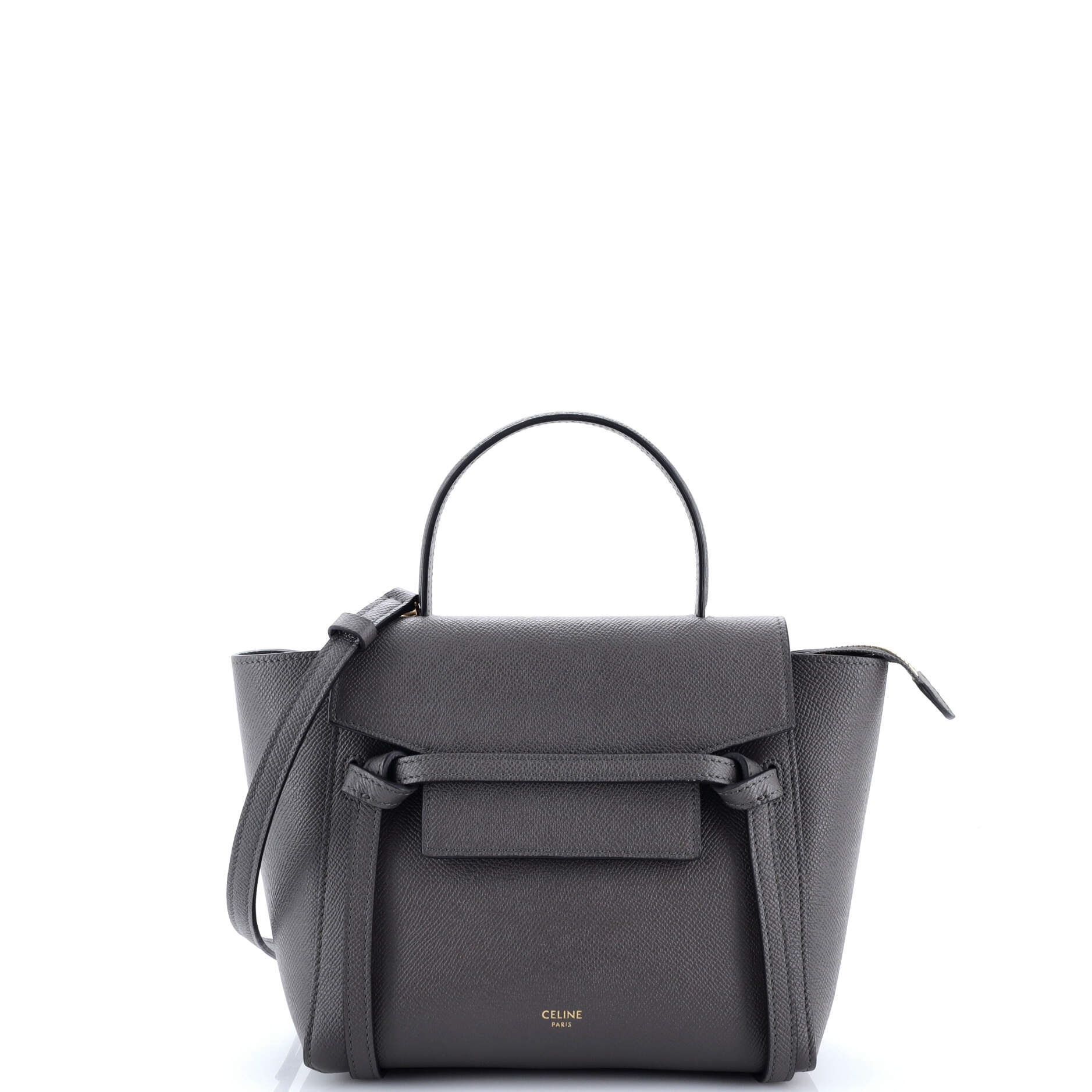 Belt Bag Textured Leather Nano