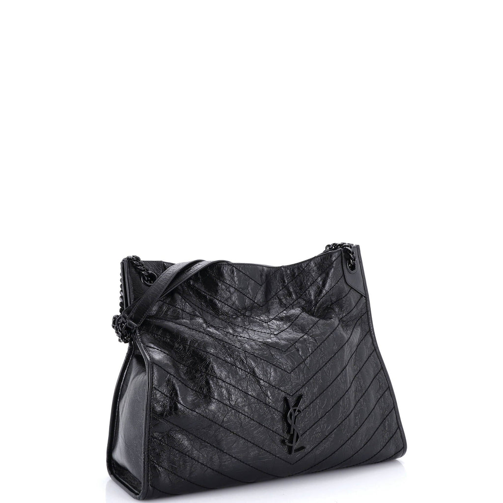 Niki Shopping Tote Matelasse Chevron Leather Large