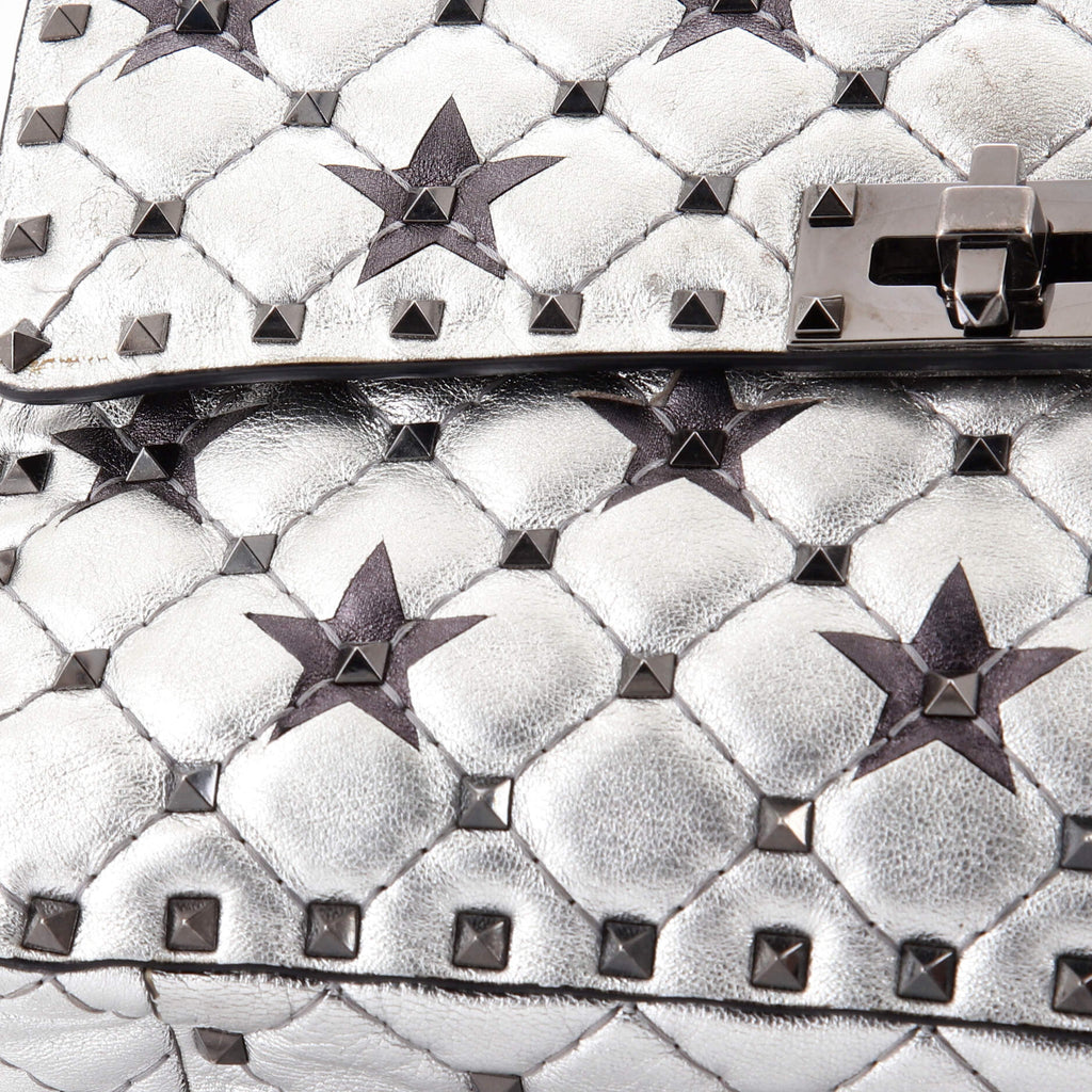 Rockstud Spike Flap Bag Quilted Leather Medium