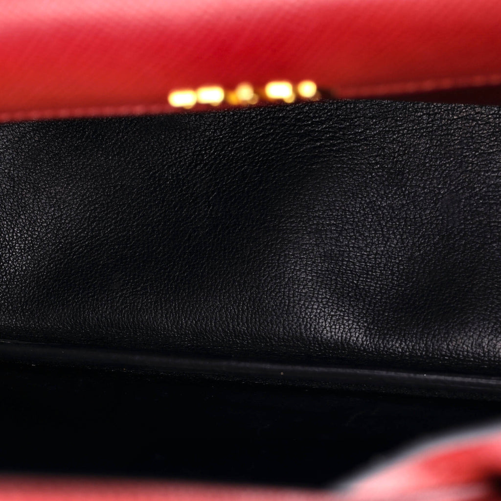 Cuir Double Tote Saffiano Leather Medium
