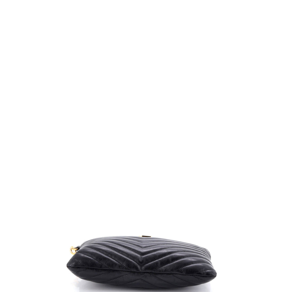 Classic Monogram Wristlet Pouch Matelasse Chevron Leather Small