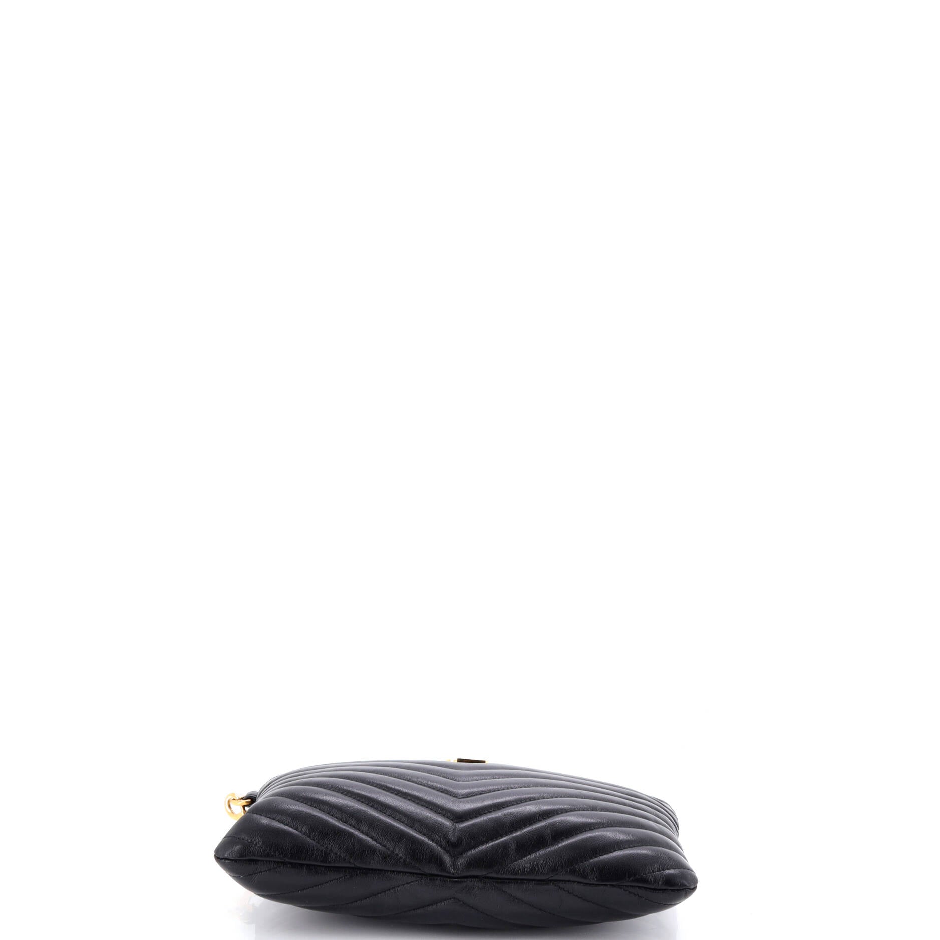 Classic Monogram Wristlet Pouch Matelasse Chevron Leather Small