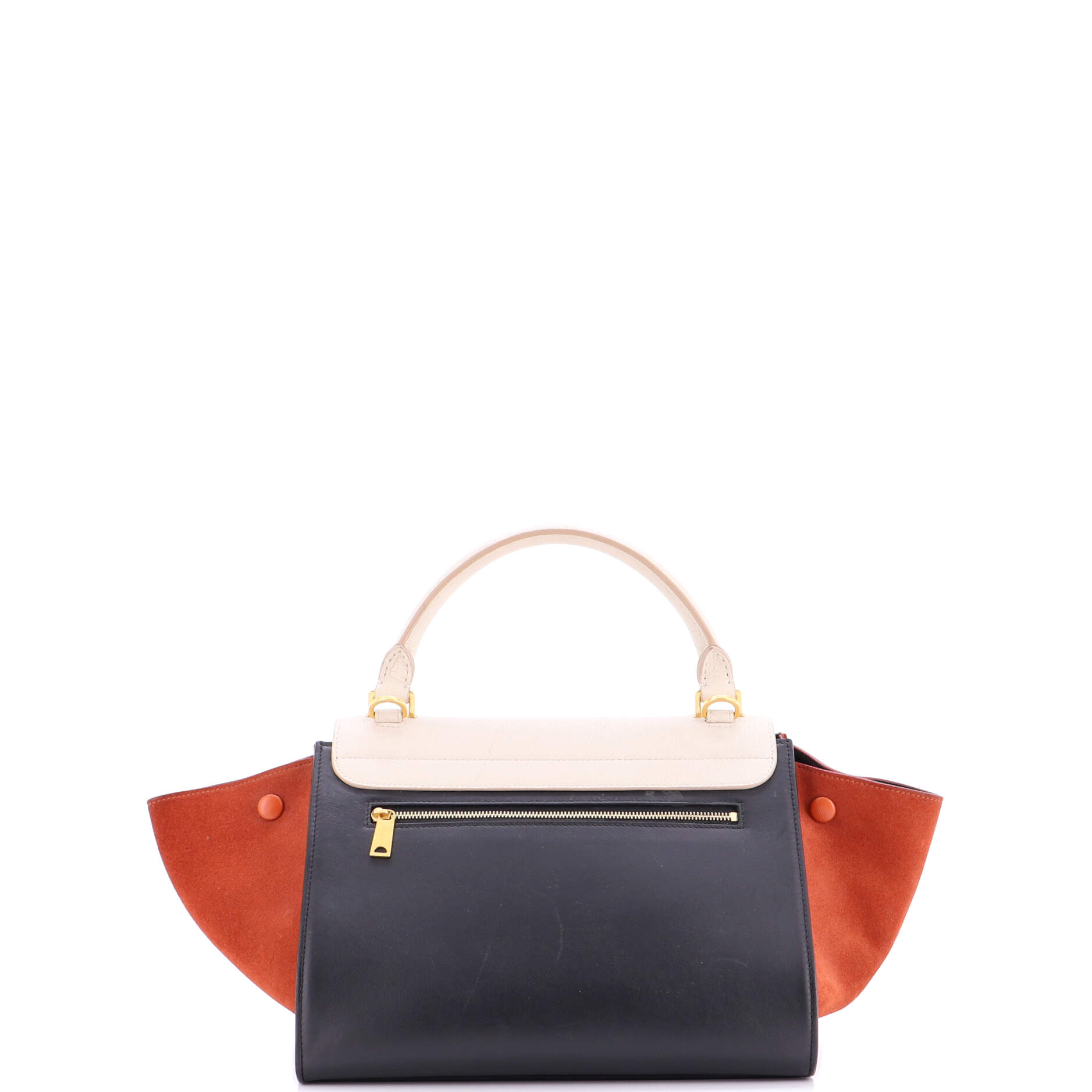 Tricolor Trapeze Bag Leather Small