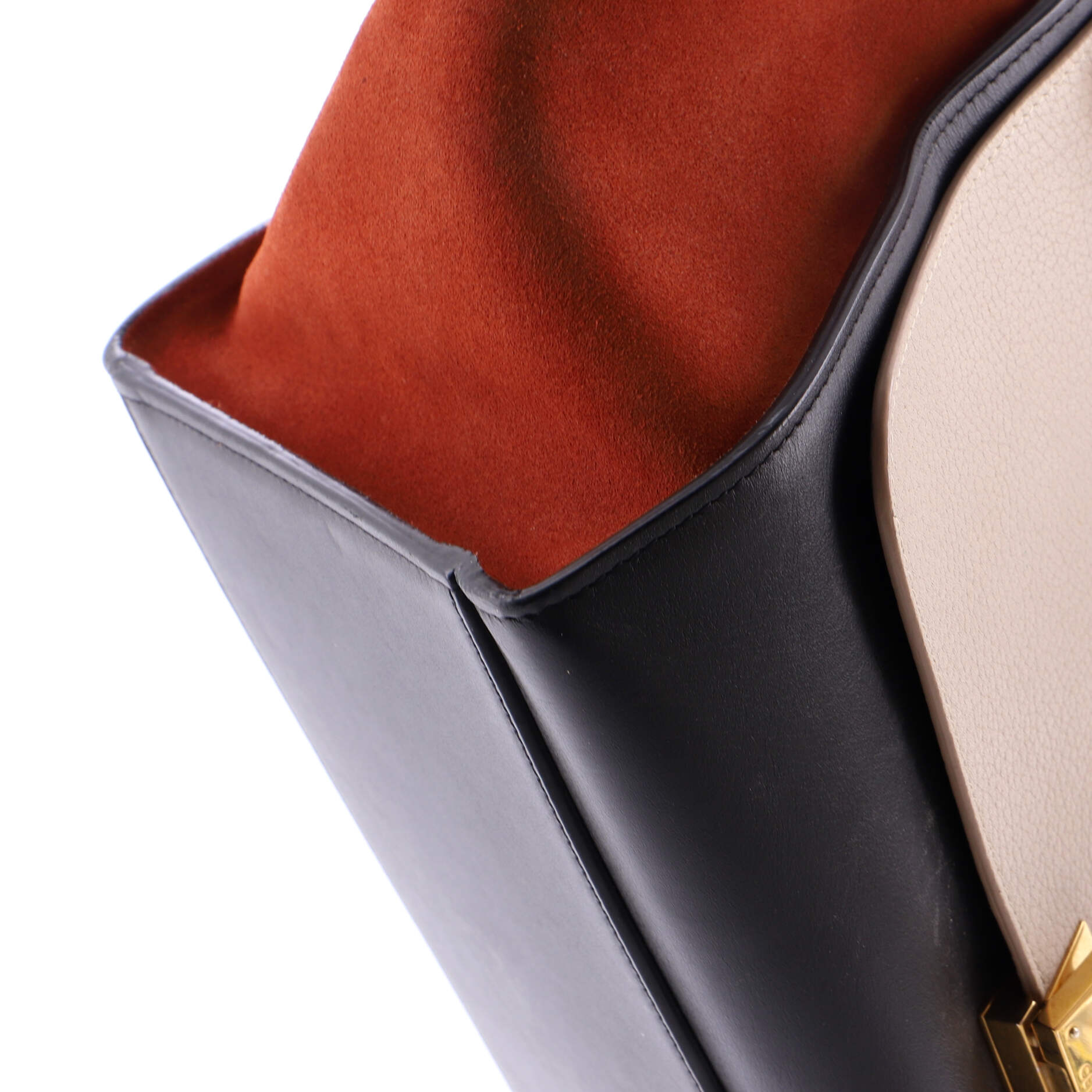 Tricolor Trapeze Bag Leather Small