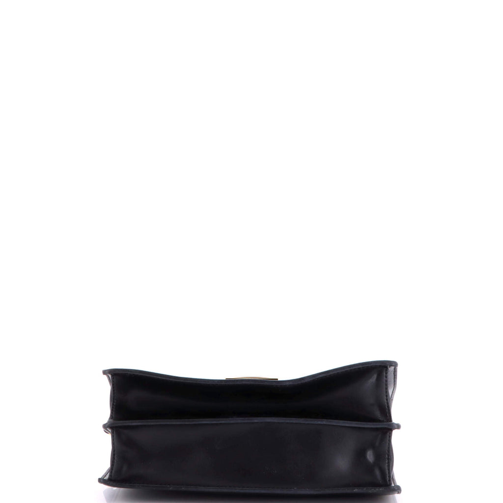 Kan U Shoulder Bag Zucca Embossed Leather Medium