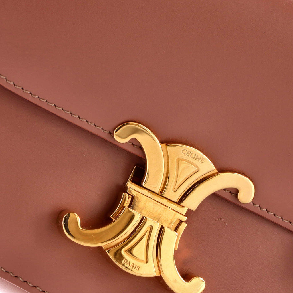 Triomphe Shoulder Bag Smooth Calfskin Teen