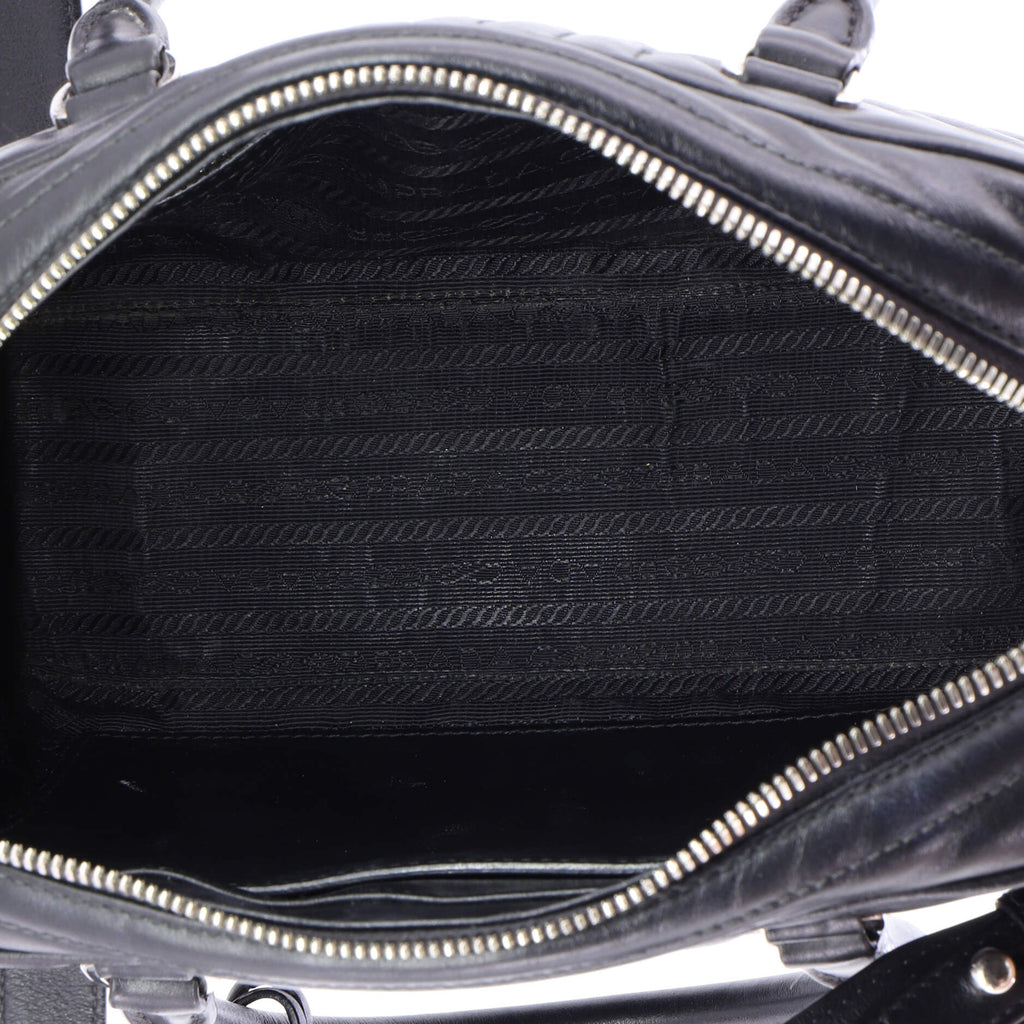 Bowling Bag Diagramme Quilted Leather Medium