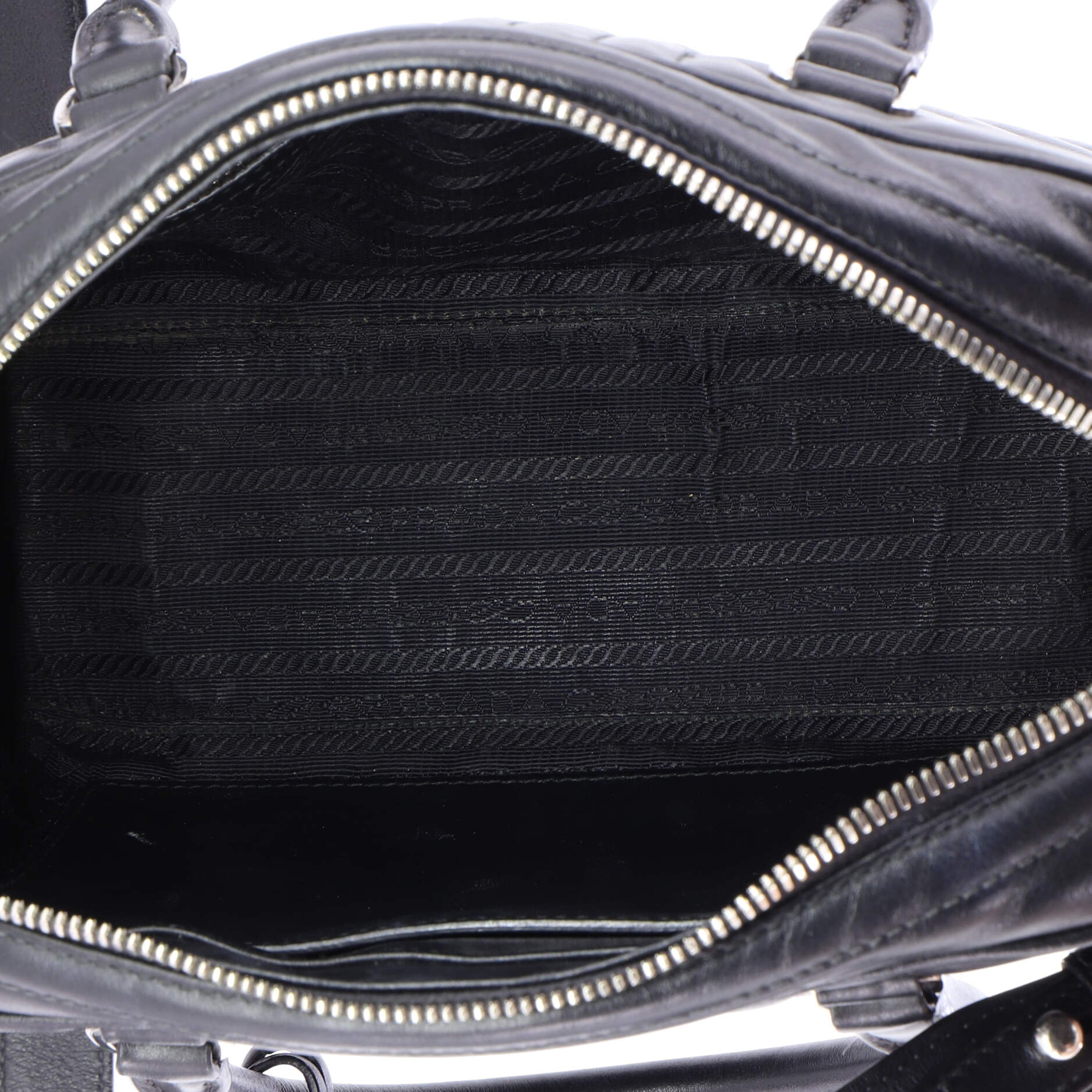 Bowling Bag Diagramme Quilted Leather Medium