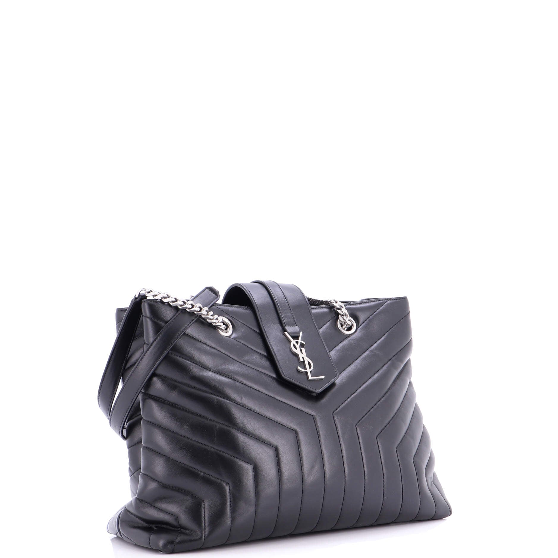 LouLou Tote Matelasse Chevron Leather Large
