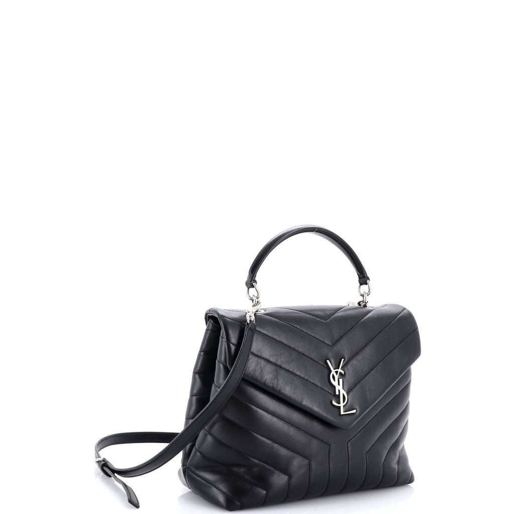 LouLou Top Handle Bag Matelasse Chevron Leather Medium