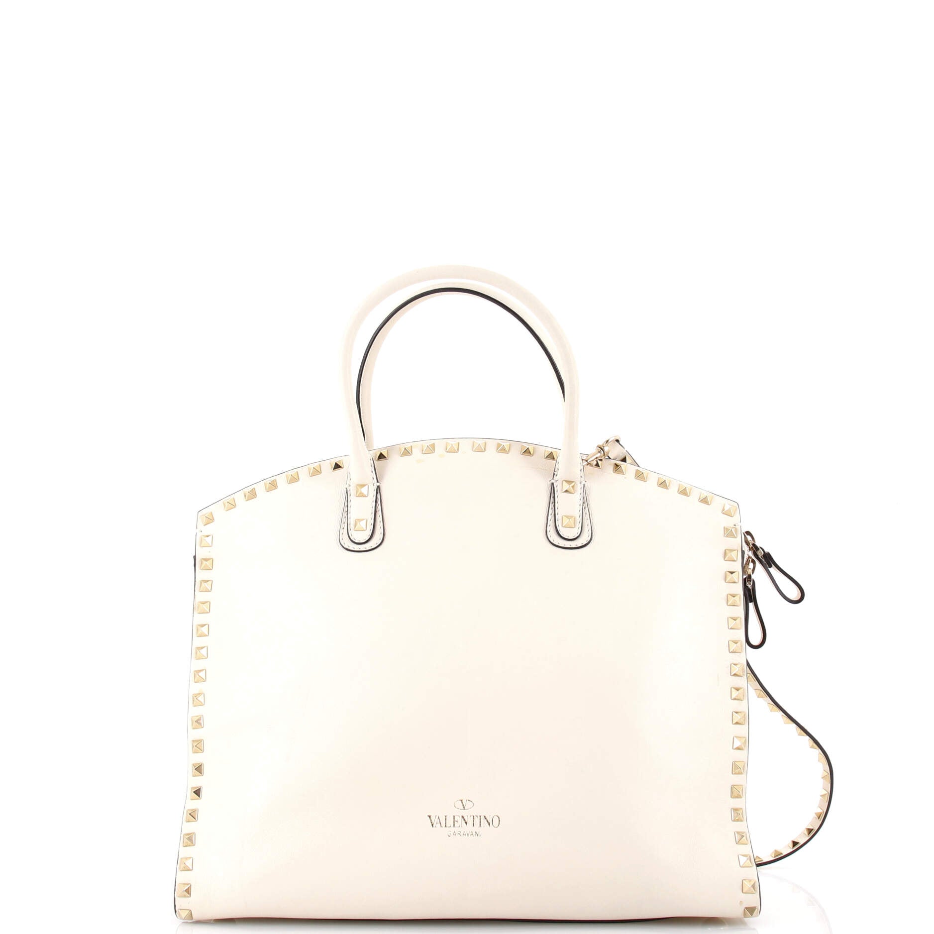Rockstud Convertible Dome Tote Full Studded Leather