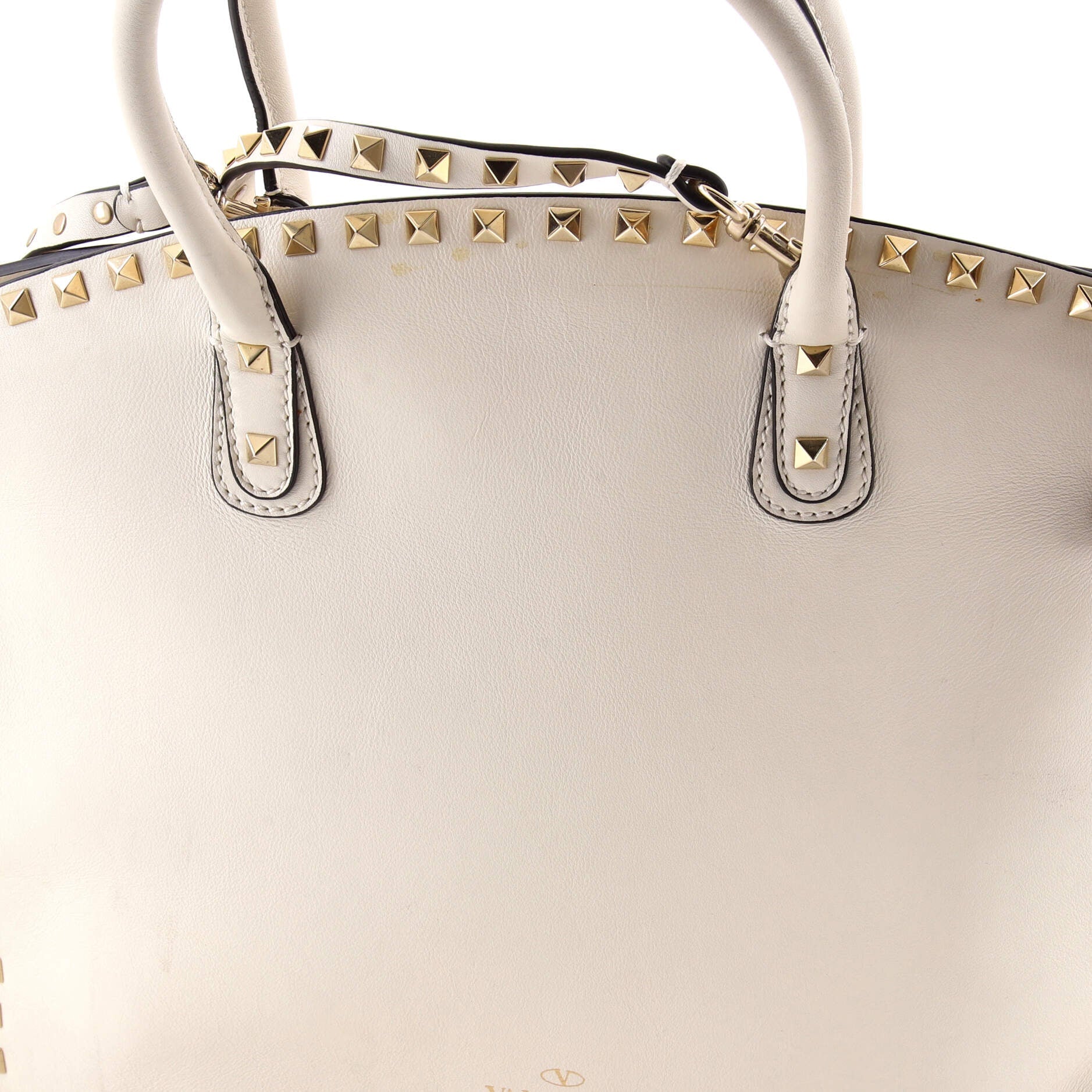Rockstud Convertible Dome Tote Full Studded Leather