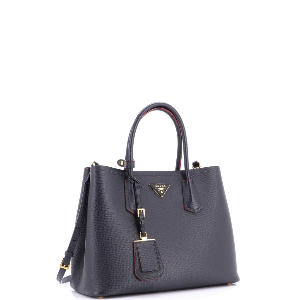Cuir Double Tote Saffiano Leather Medium