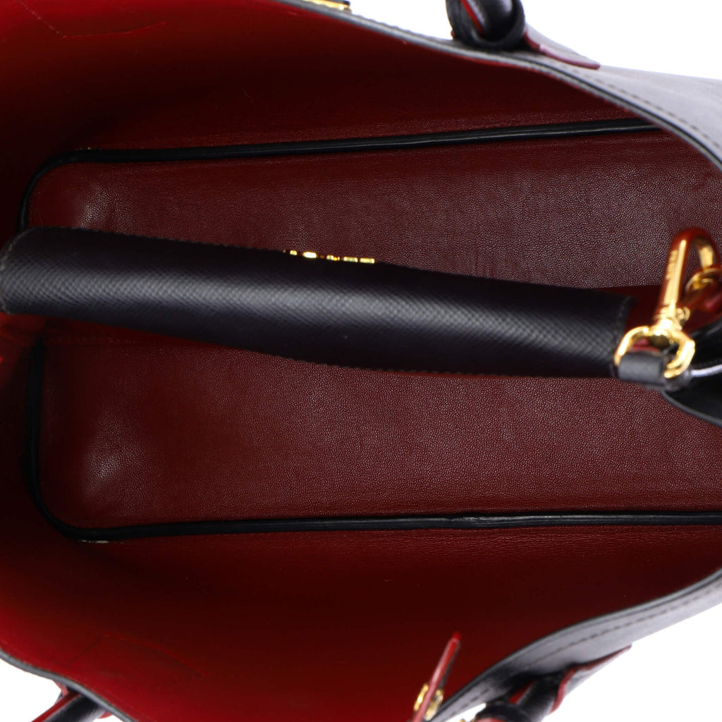 Cuir Double Tote Saffiano Leather Medium