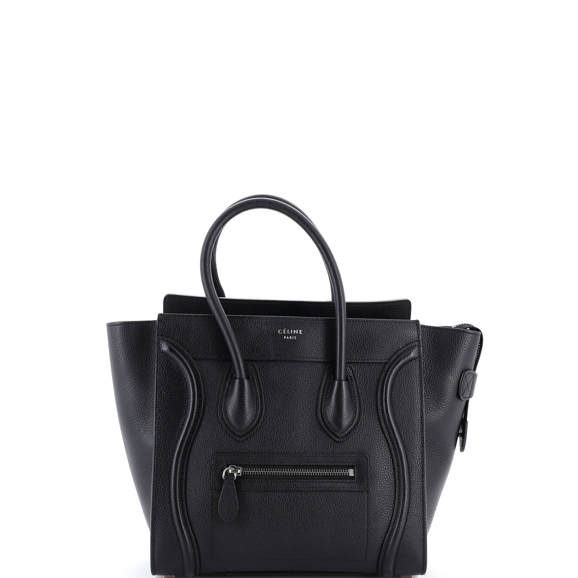 Luggage Bag Grainy Leather Micro