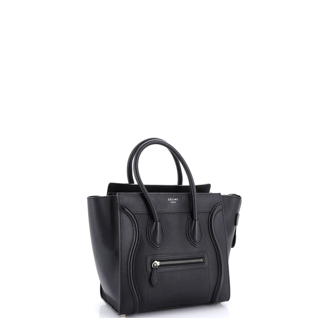 Luggage Bag Grainy Leather Micro