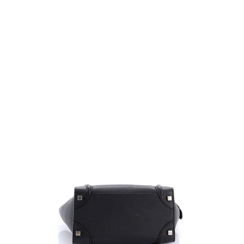 Luggage Bag Grainy Leather Micro