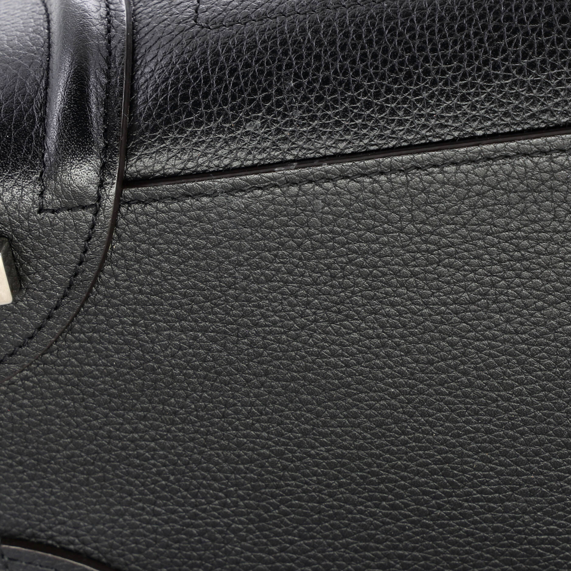 Luggage Bag Grainy Leather Micro