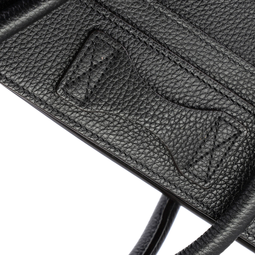 Luggage Bag Grainy Leather Micro