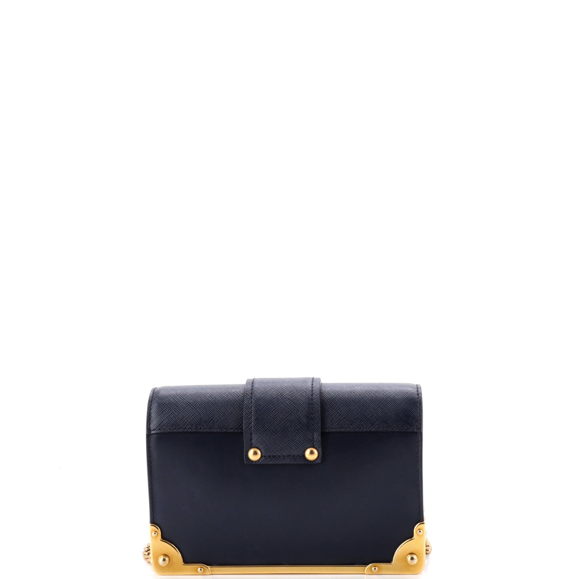Cahier Crossbody Bag Embellished Leather Small
