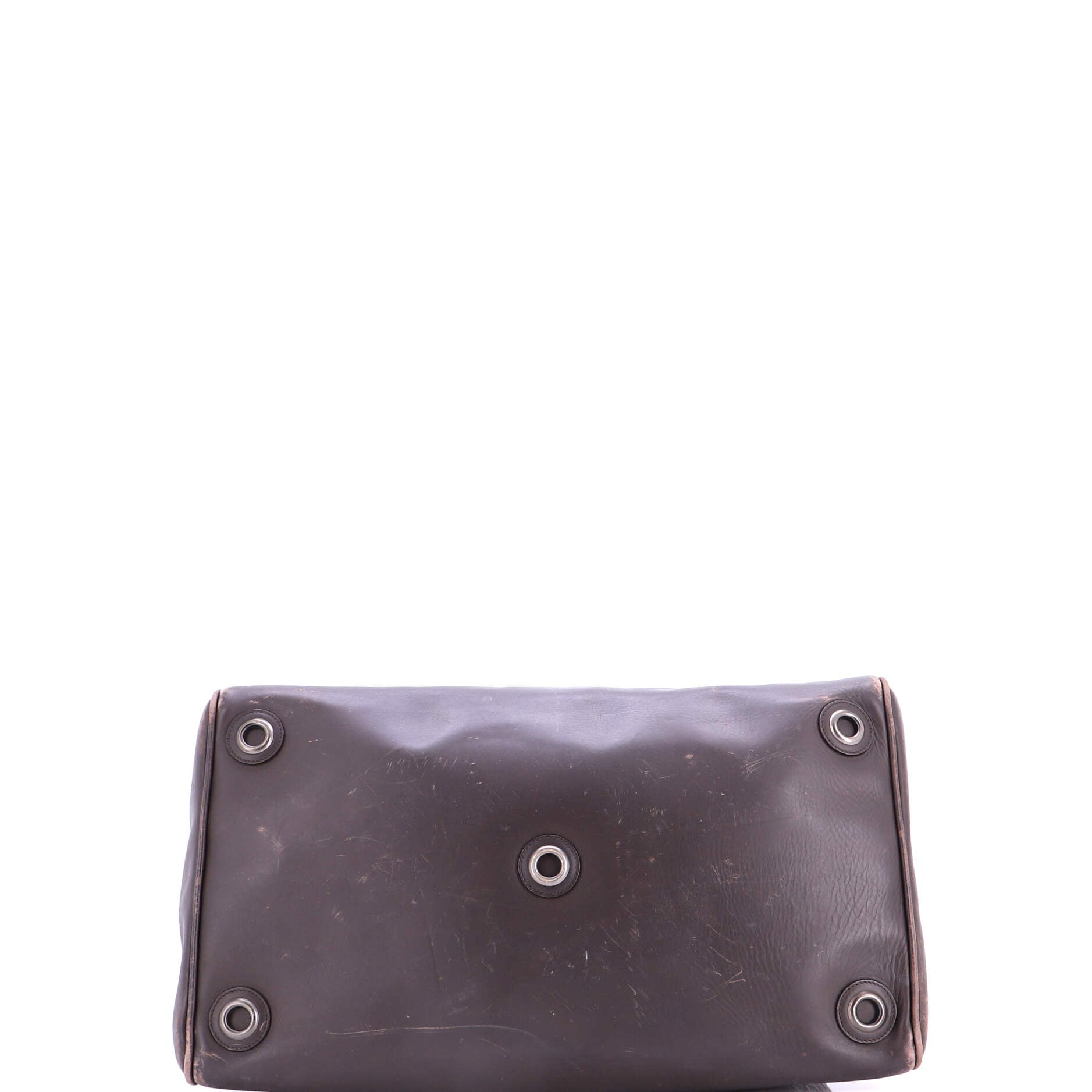 Convertible Zip Duffle Bag Intrecciato Leather Large