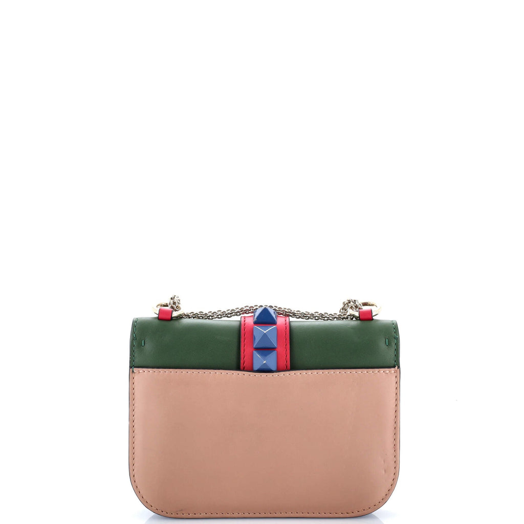 Glam Lock Shoulder Bag Leather Small