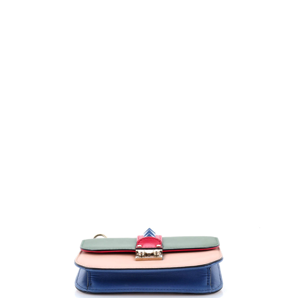 Glam Lock Shoulder Bag Leather Small