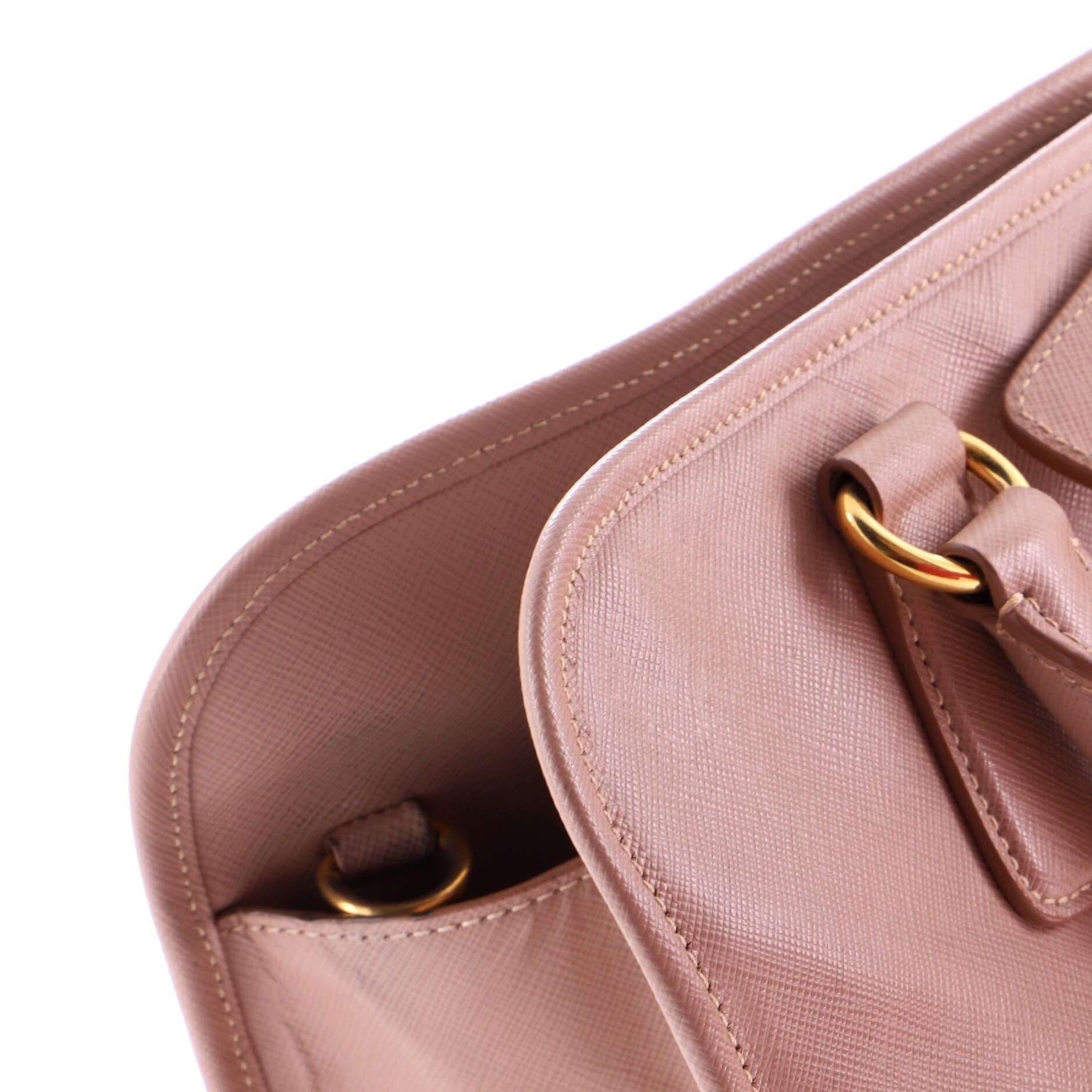 Convertible Shopping Tote Saffiano Leather Large