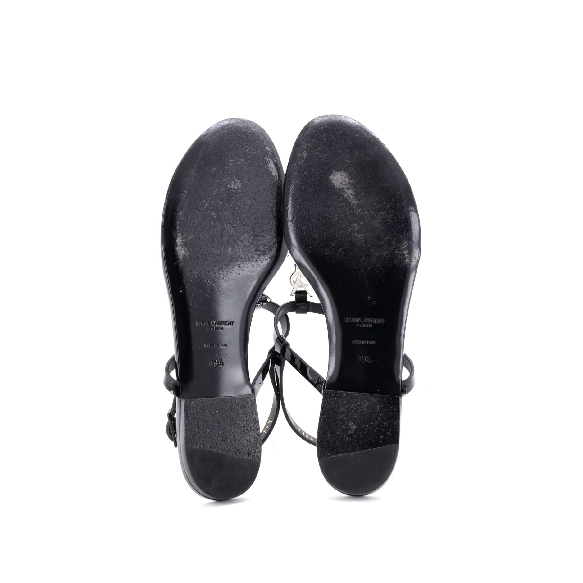 Women's Monogram T-Strap Sandals Patent