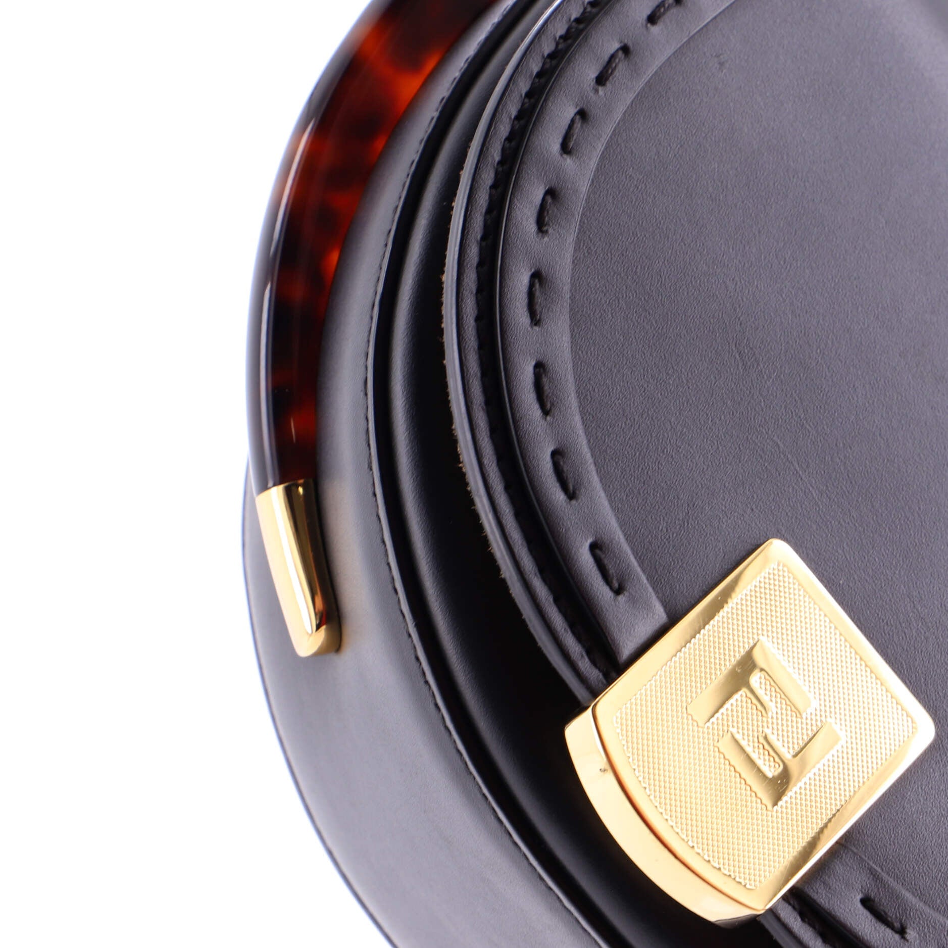 Moonlight Flap Bag Leather with Plexiglass Detail