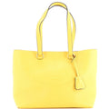 Embossed Logo Open Tote Vitello Daino Medium